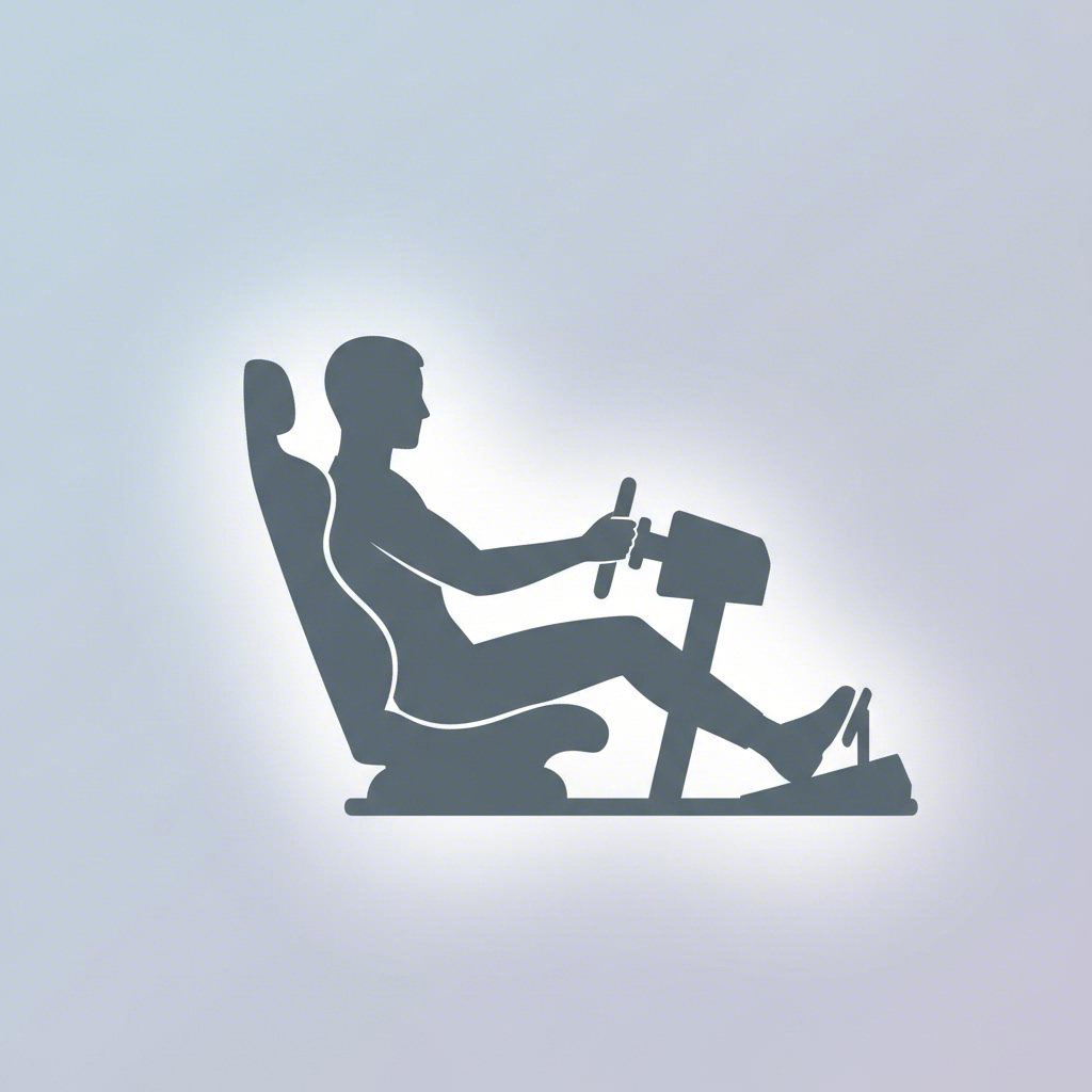 proper gt style seating position showing optimal ergonomic alignment for sim racing