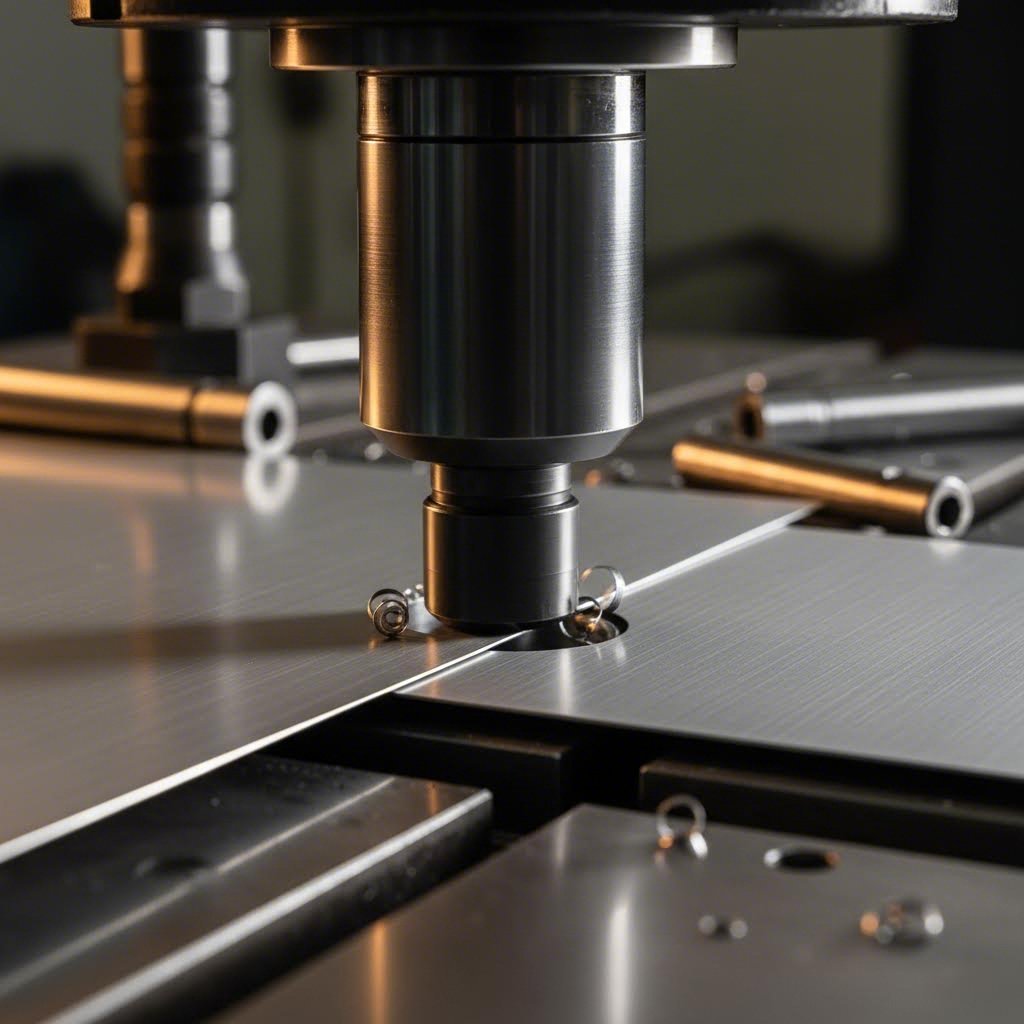 coated punch forming aluminum sheet metal with clean material release