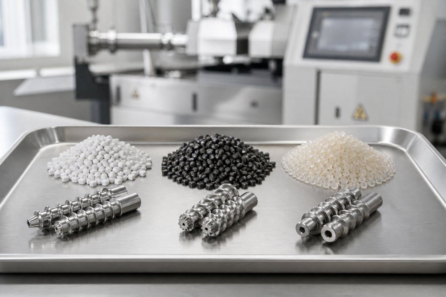 different polymer compounds and fillers require distinct screw element configurations for optimal processing results