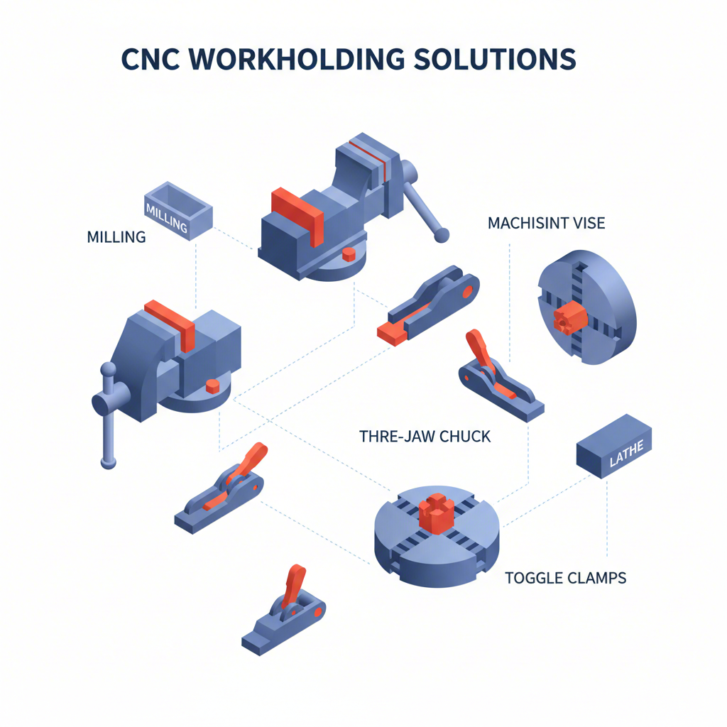 an overview of common cnc workholding devices and methods
