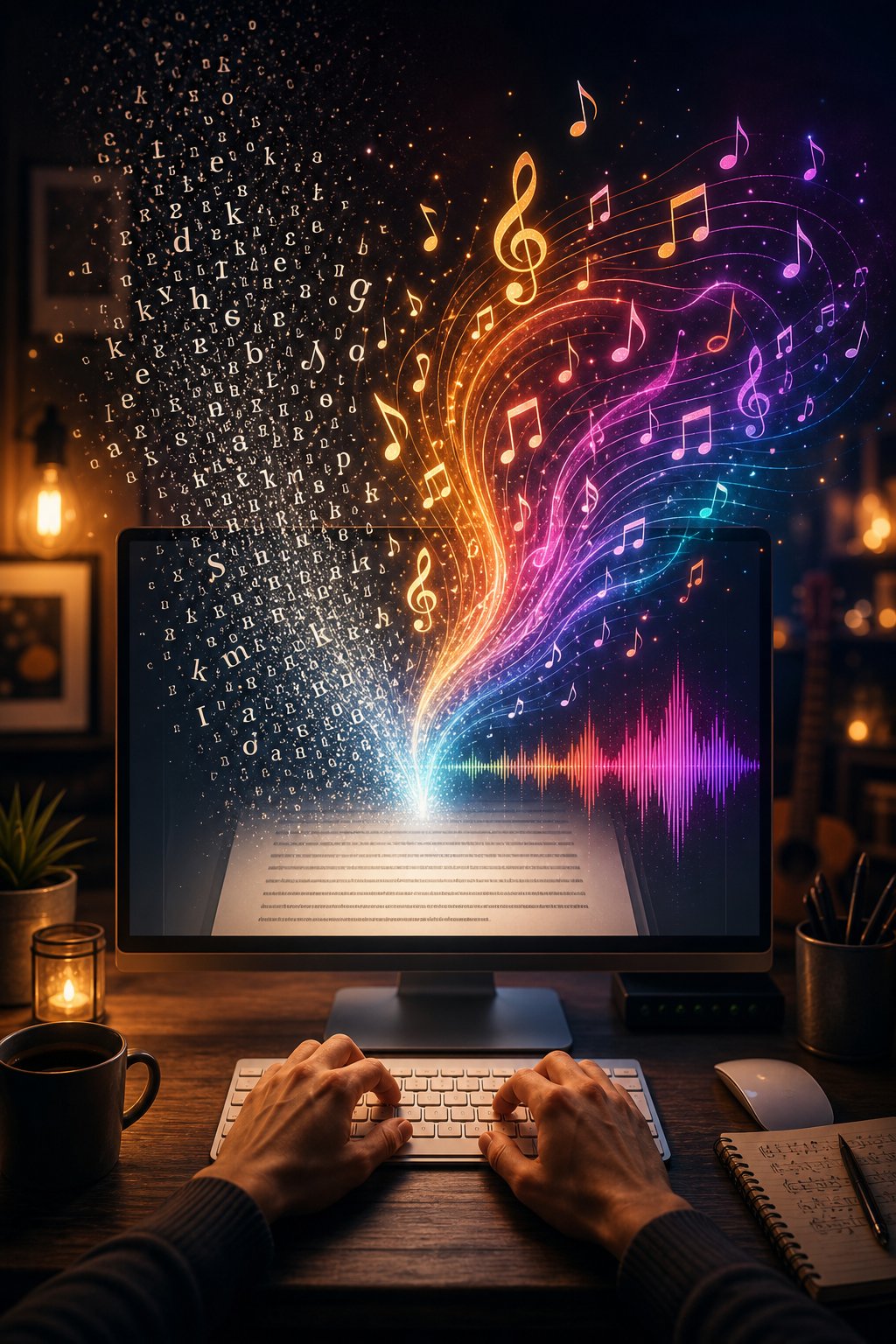ai music creation starts with a simple text prompt that transforms into a complete song