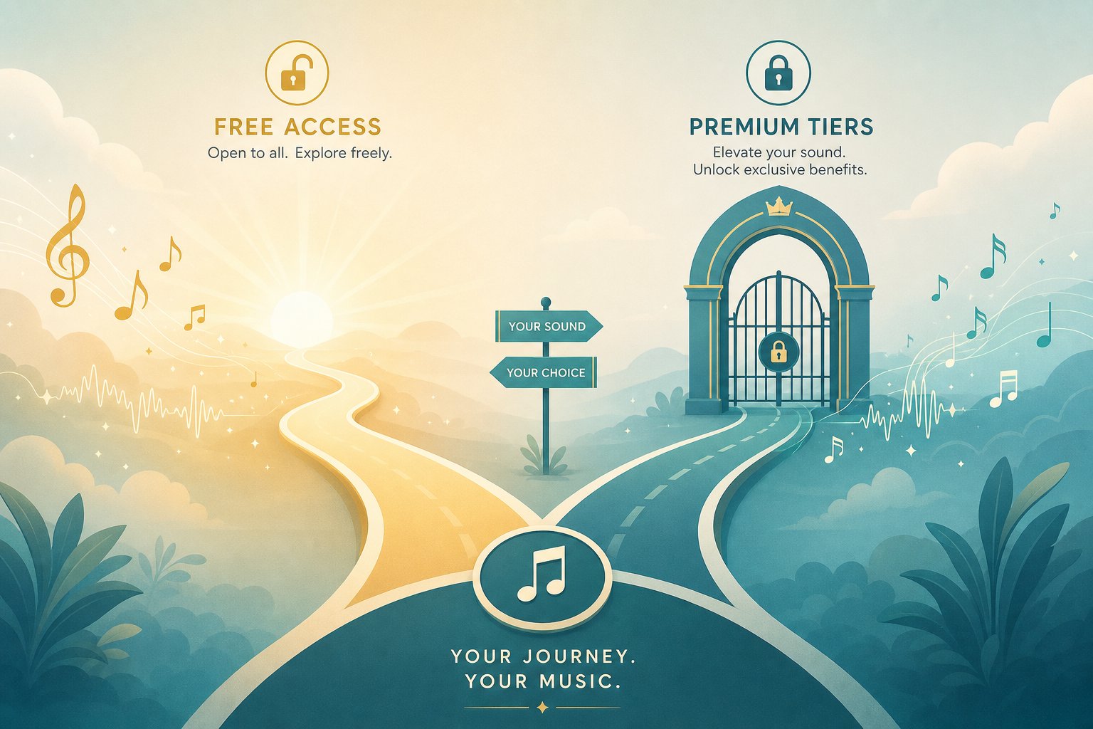 most ai music platforms offer generous free listening tiers with paid options for creators