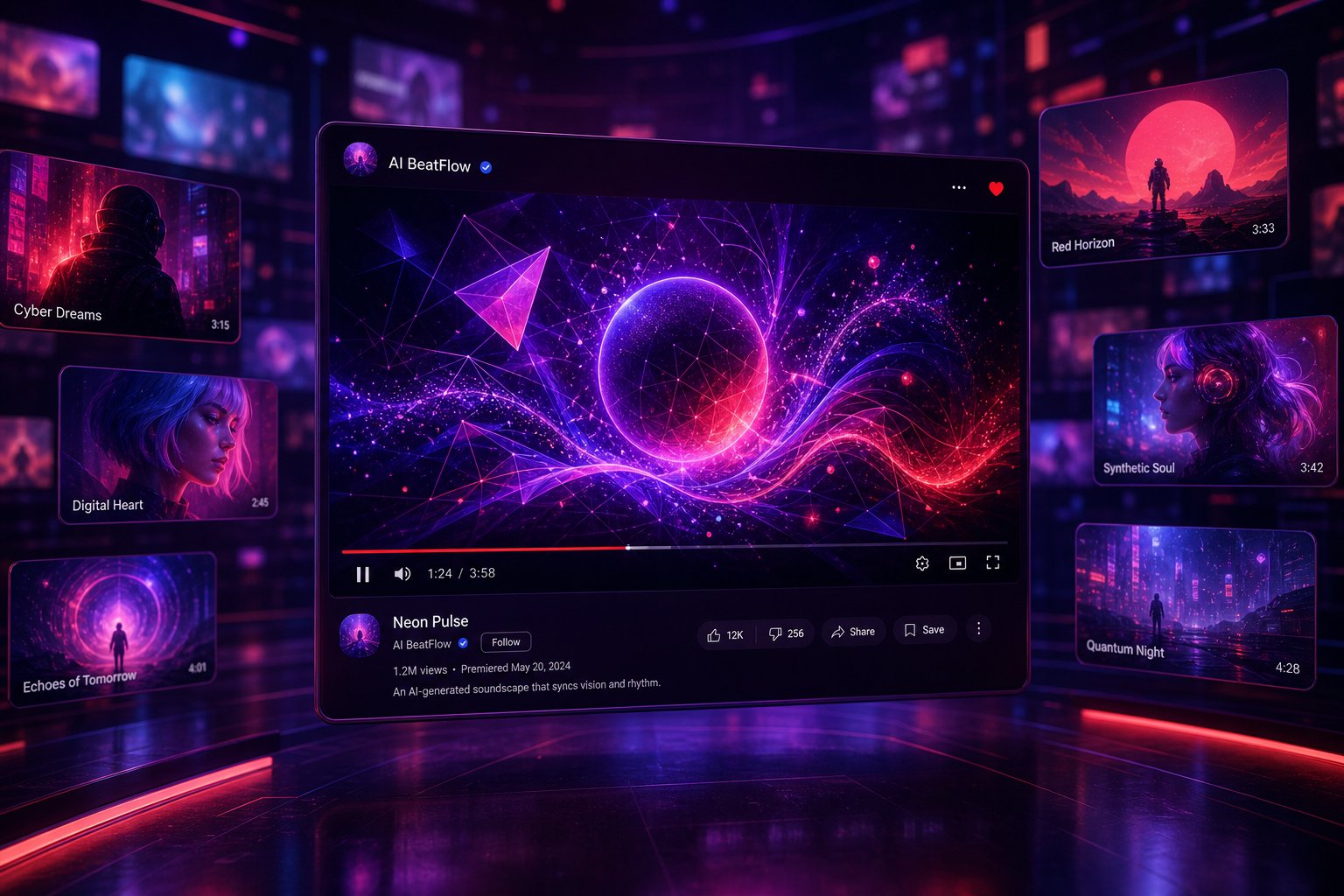 youtube combines audio and visual ai content for a unique music discovery experience