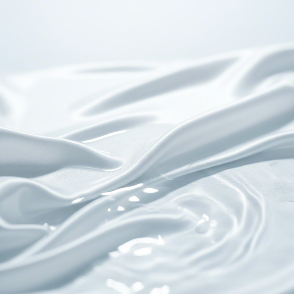 gentle ripples on satin fabric symbolizing the delicate washing process for a sleep mask
