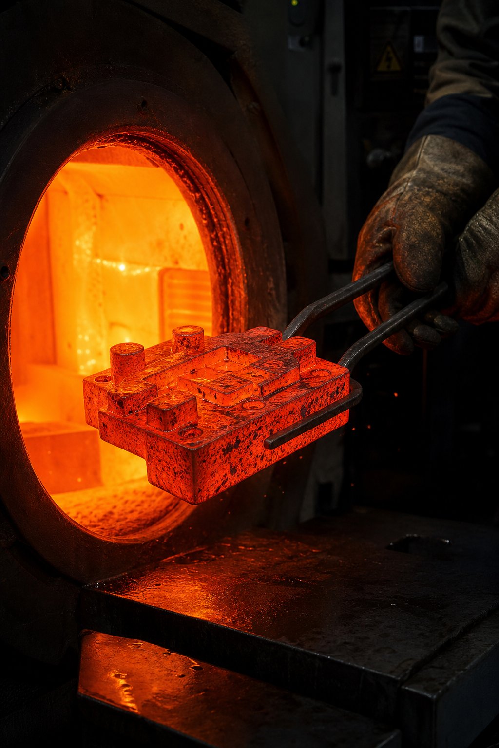 vacuum heat treatment transforms tool steel into a hardened die capable of withstanding extreme thermal cycling