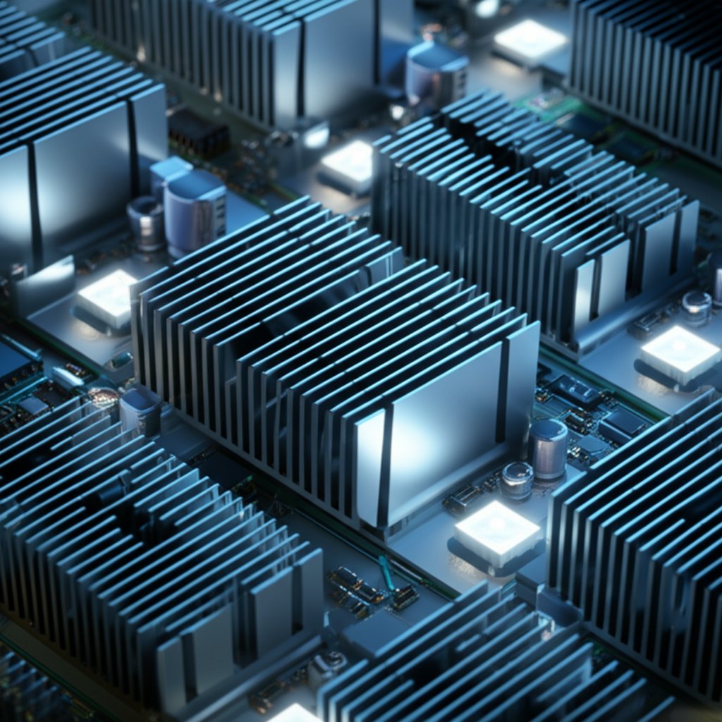 6063 aluminum extrusions designed for heat sinks and electronic enclosures emphasizing their use in thermal management