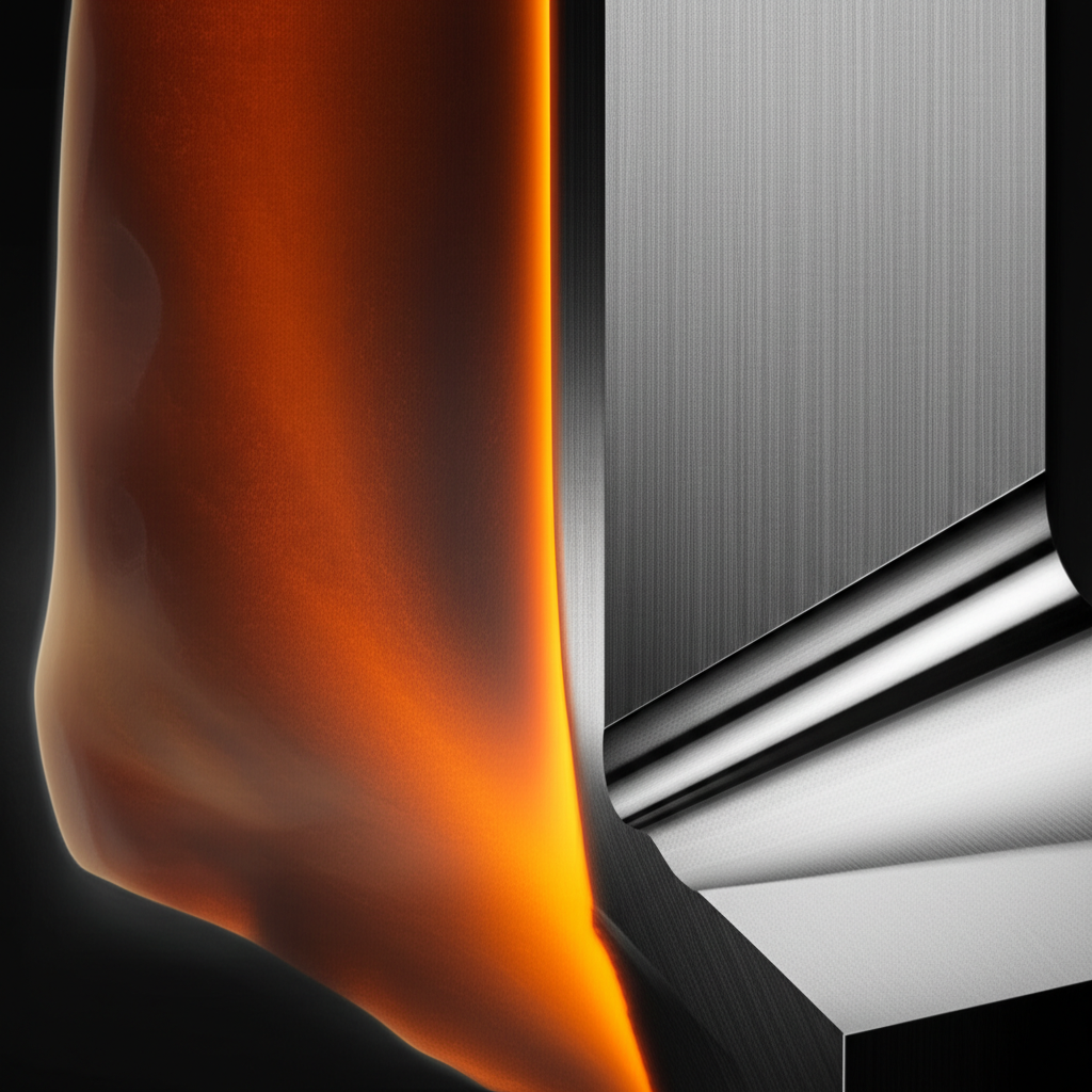 conceptual art showing the transformation from a raw forged part to a precisely machined component