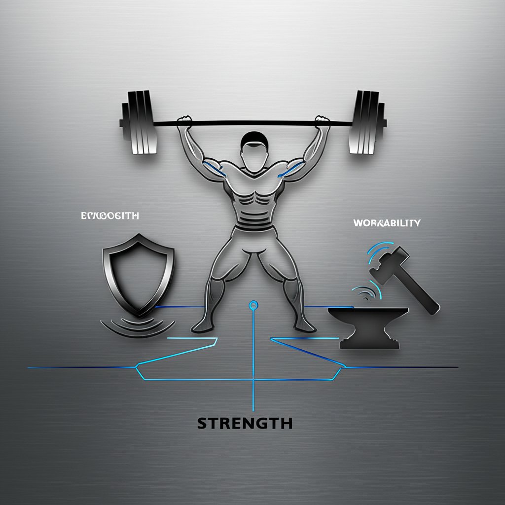 diagram of key factors for selecting an automotive aluminum alloy