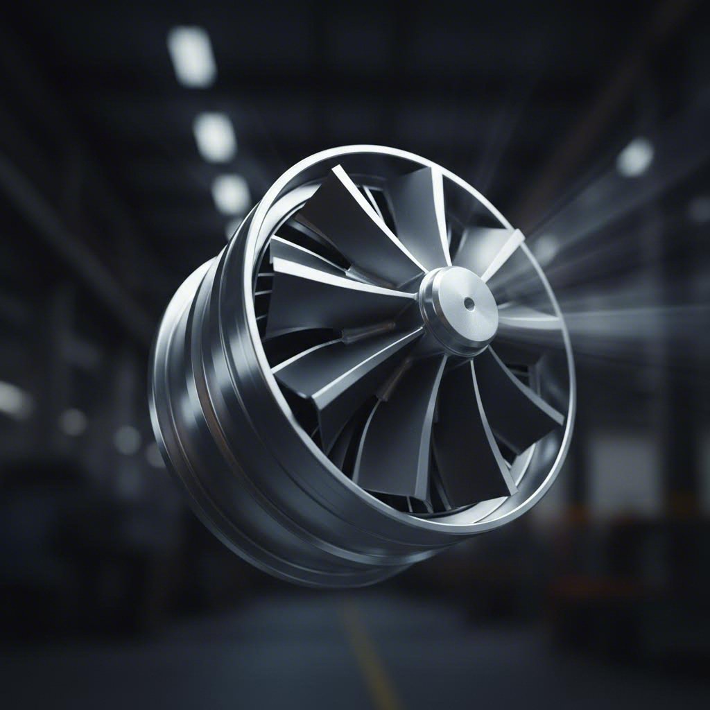 precision turbo compressor wheel showcasing intricate blade geometry critical for high performance boost applications