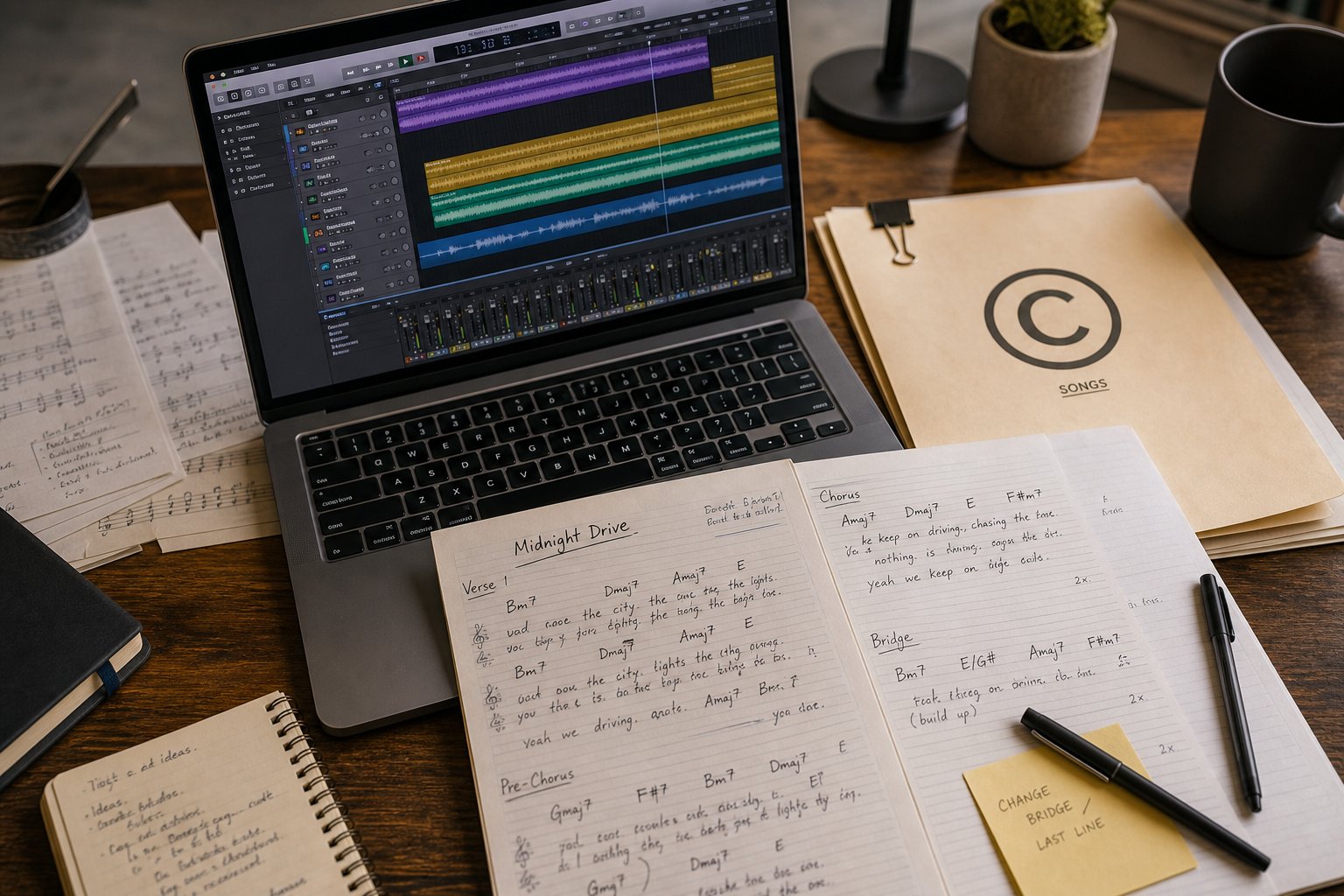 documenting your creative process with session files drafts and notes builds the evidentiary foundation for copyright registration