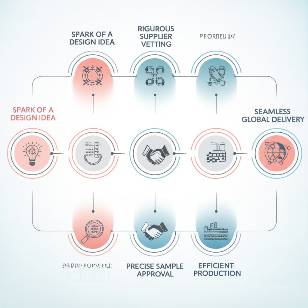 flowchart illustrating the steps for ordering wholesale personalized scrunchies
