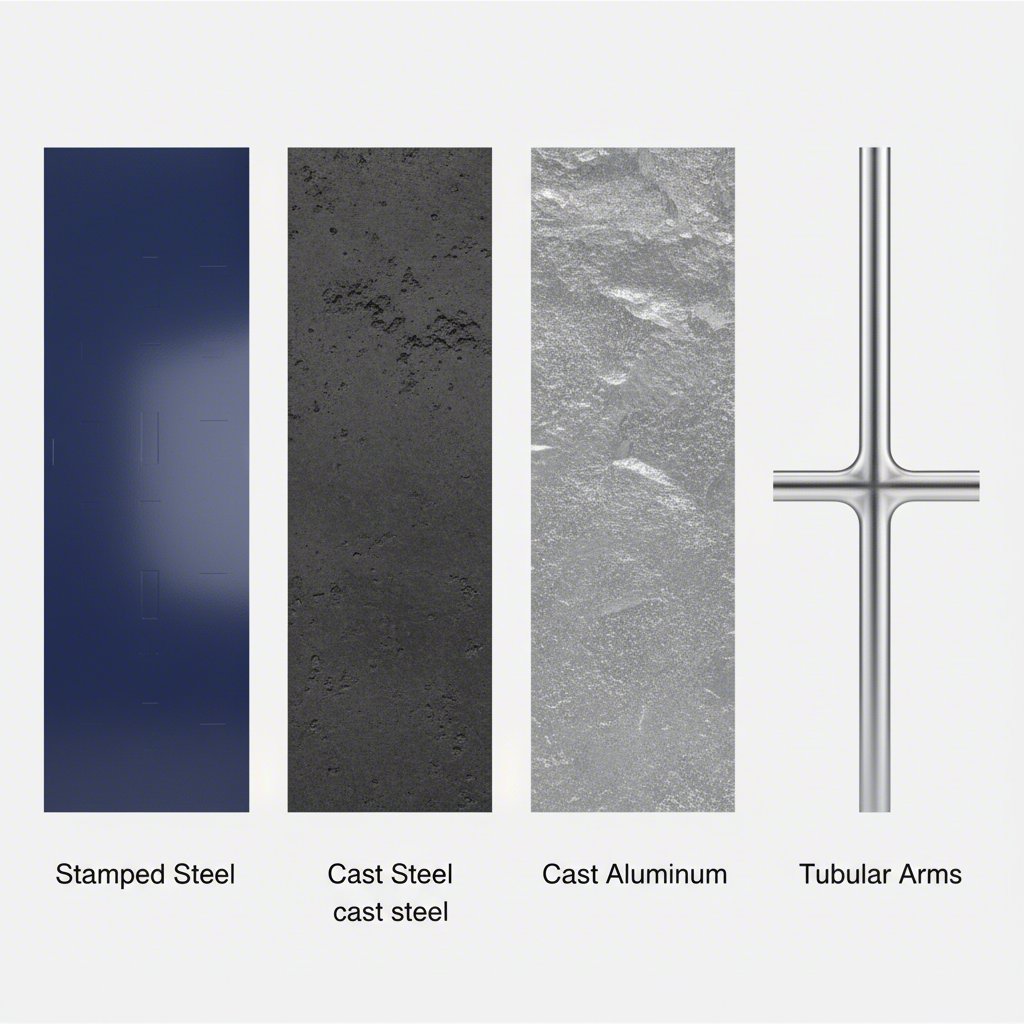 comparison of different control arm material textures