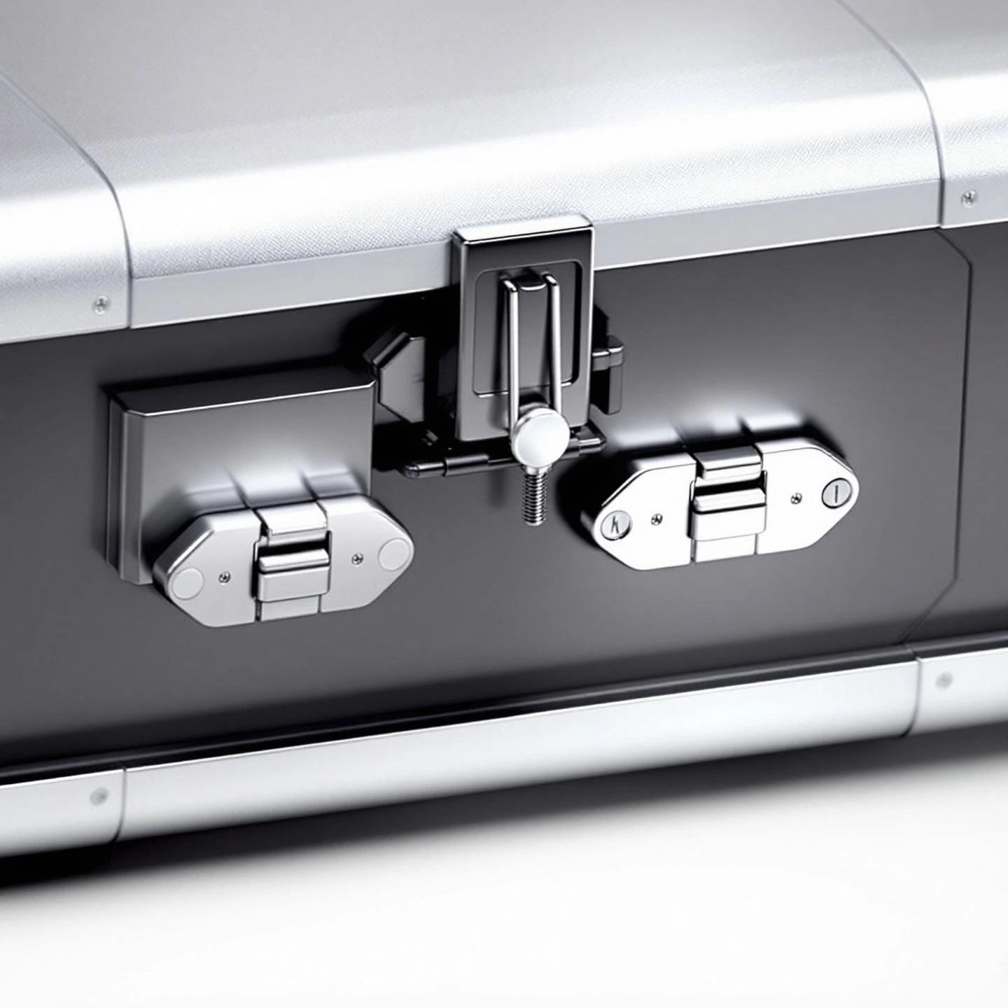 aluminum suitcase featuring a robust zipperless latch system and sturdy frame
