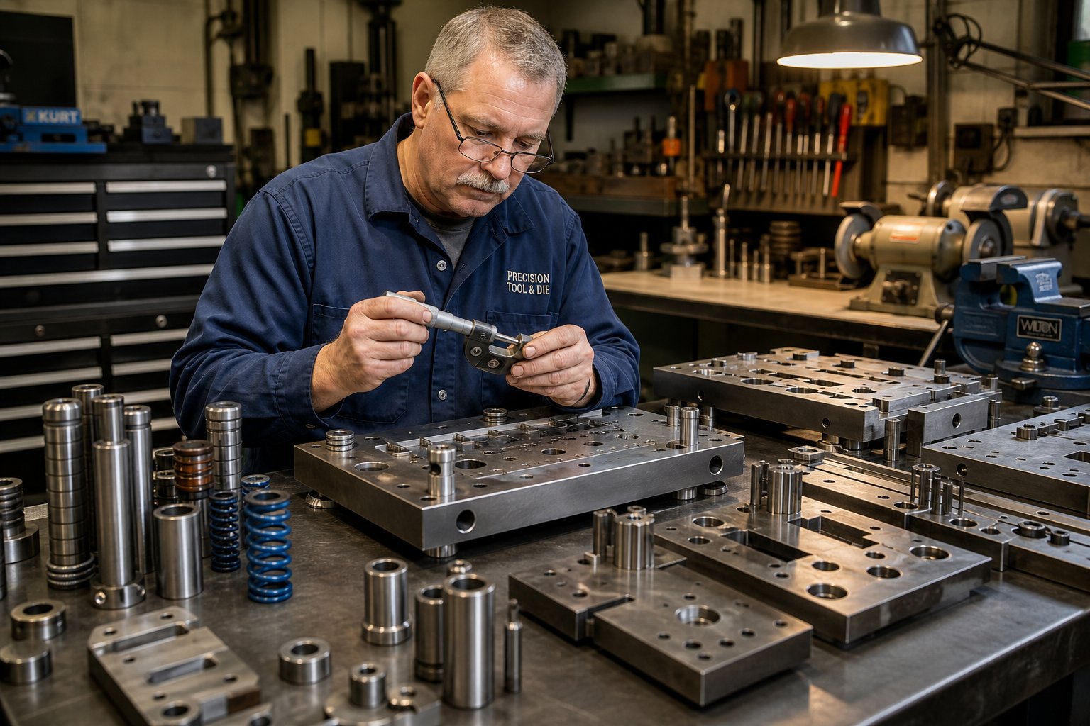 info-1-1 preventive die maintenance with precision inspection of cutting edges and stamping die components