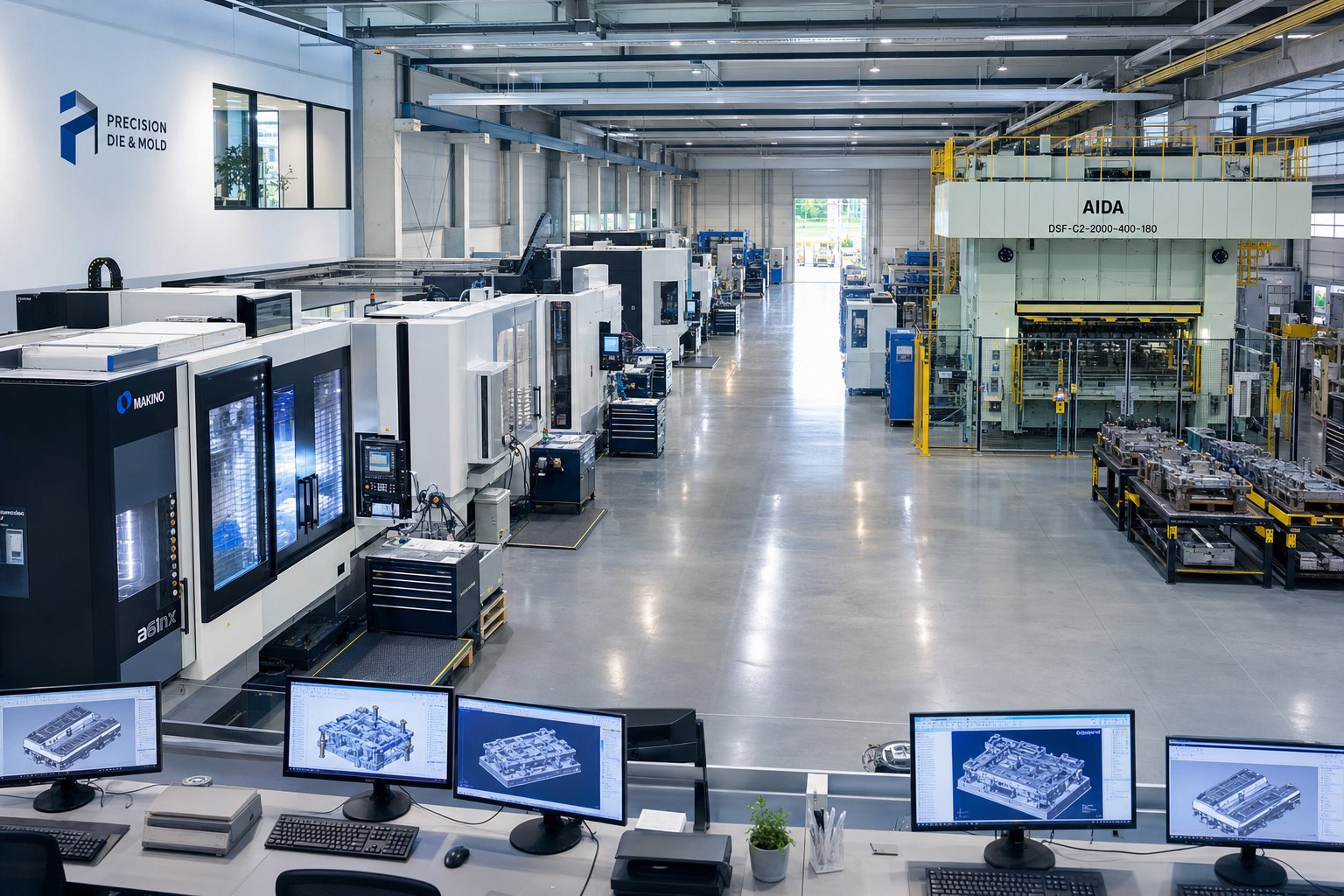 info-1-1 vertically integrated stamping die facility with design machining and press operations under one roof