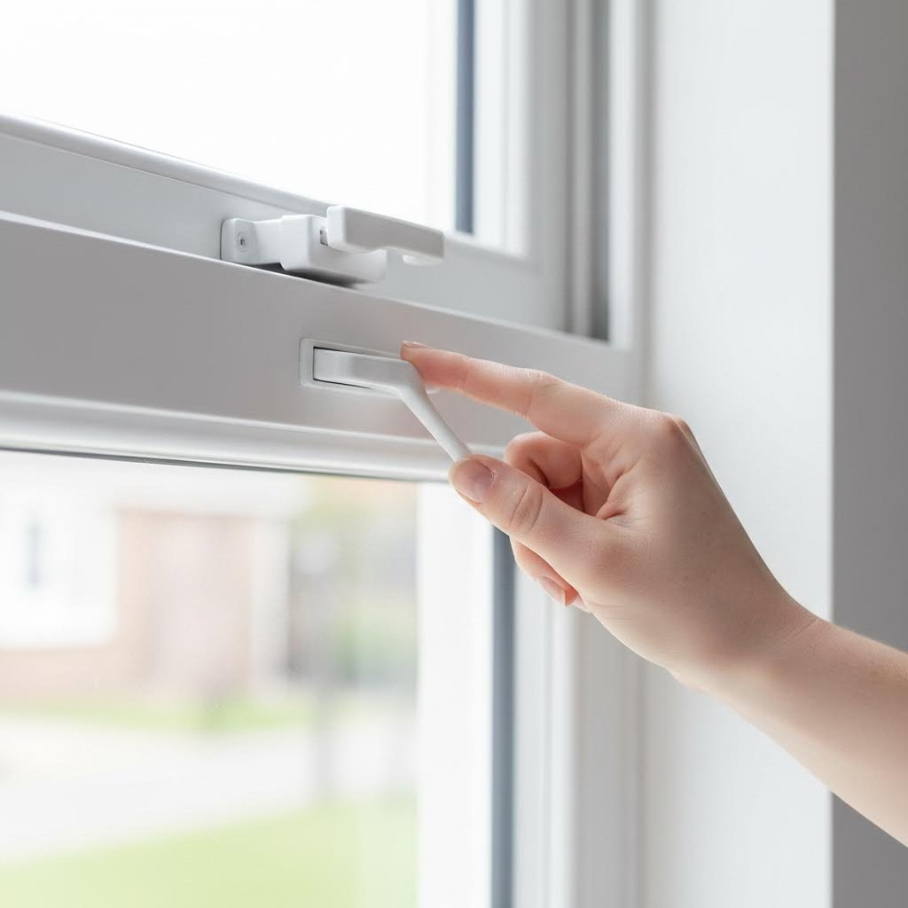 adjusting trickle vent slider for optimal seasonal airflow regulation