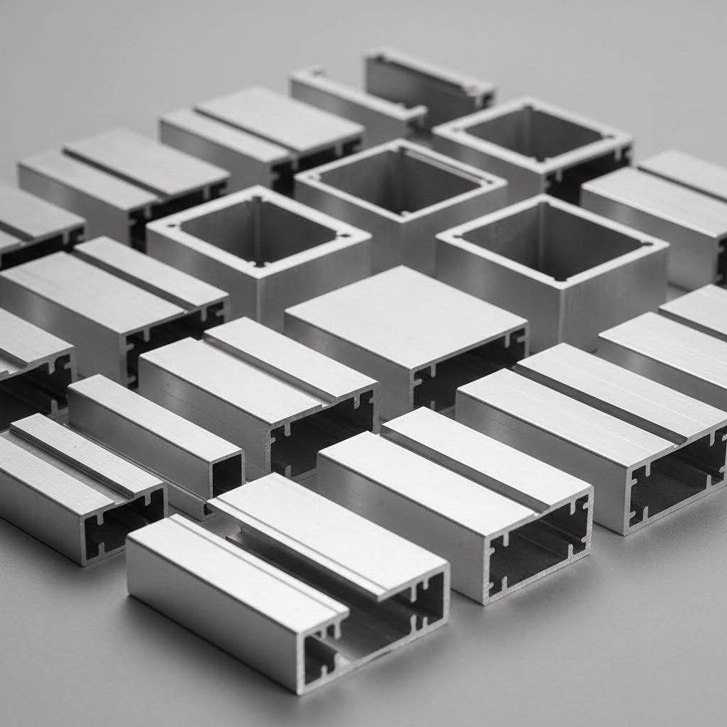 various t slot aluminum extrusion profiles showcasing different sizes and configurations for industrial and diy applications