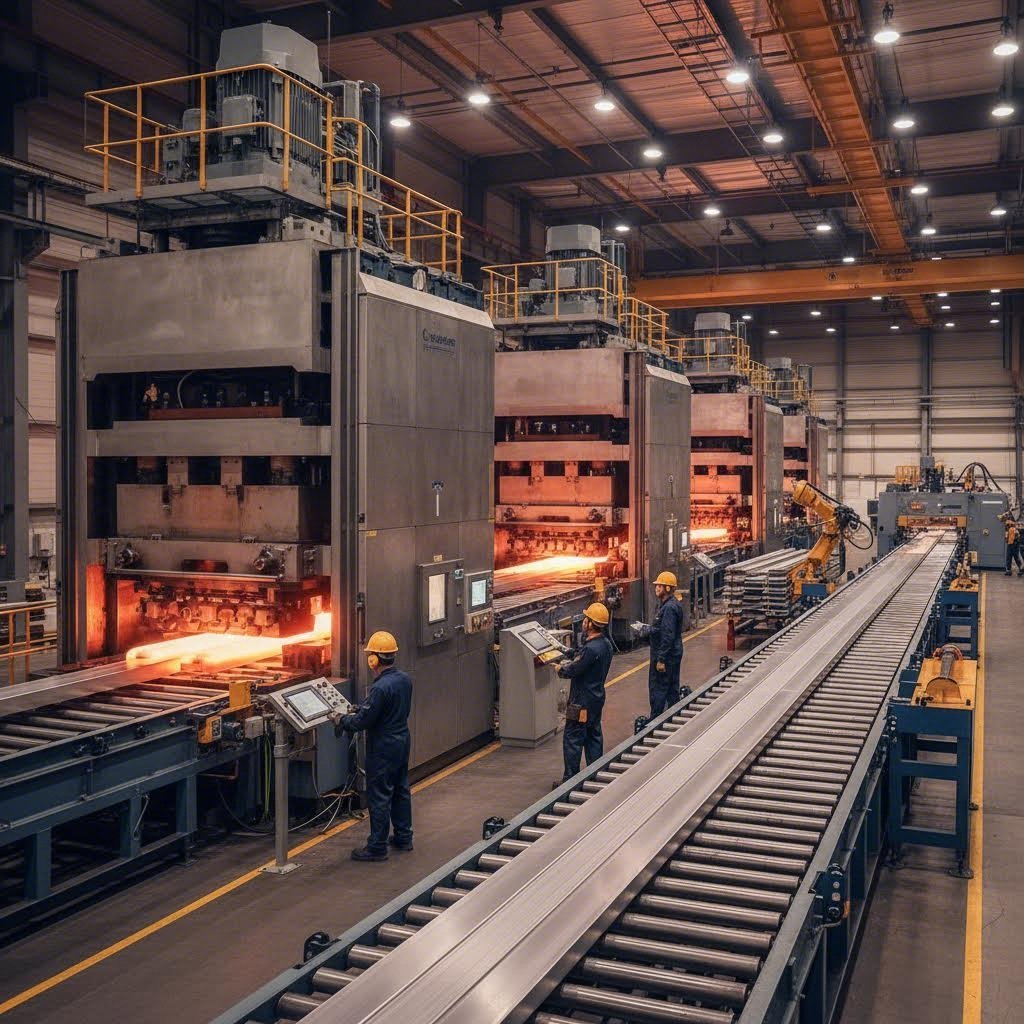 advanced extrusion facilities with multiple press capacities ensure quality marine aluminum production