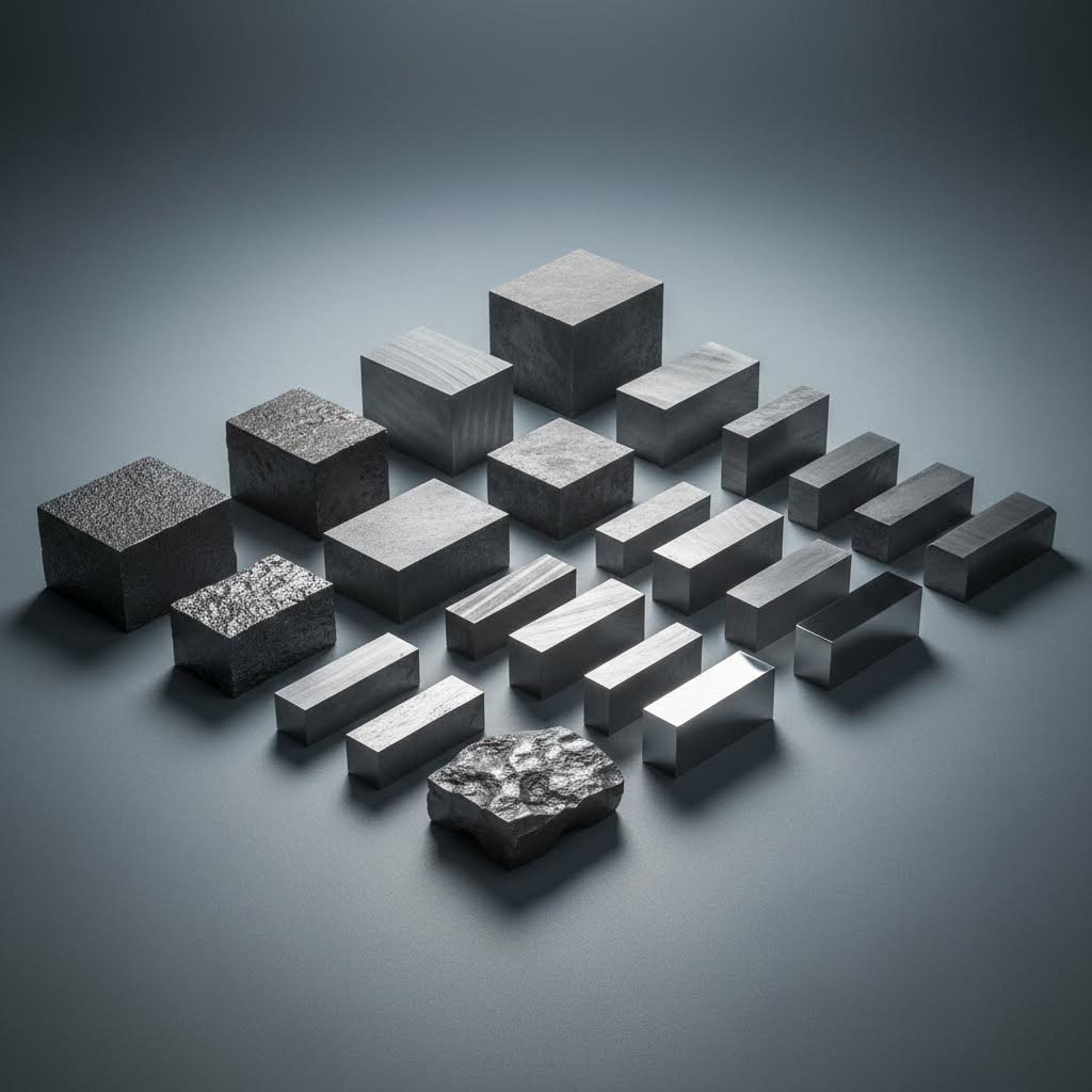 tool steel grades and workpiece materials used in stamping die applications