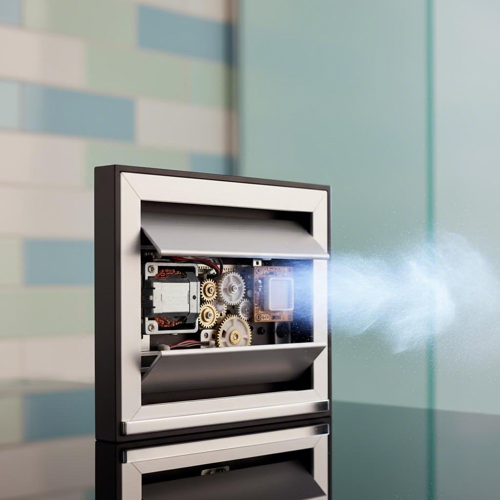 humidity controlled vent automatically adjusting airflow in response to moisture levels