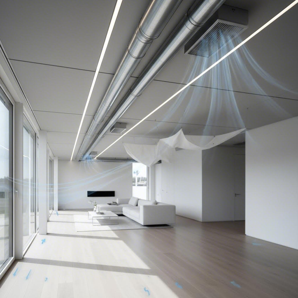 whole house mechanical ventilation system for airtight modern construction