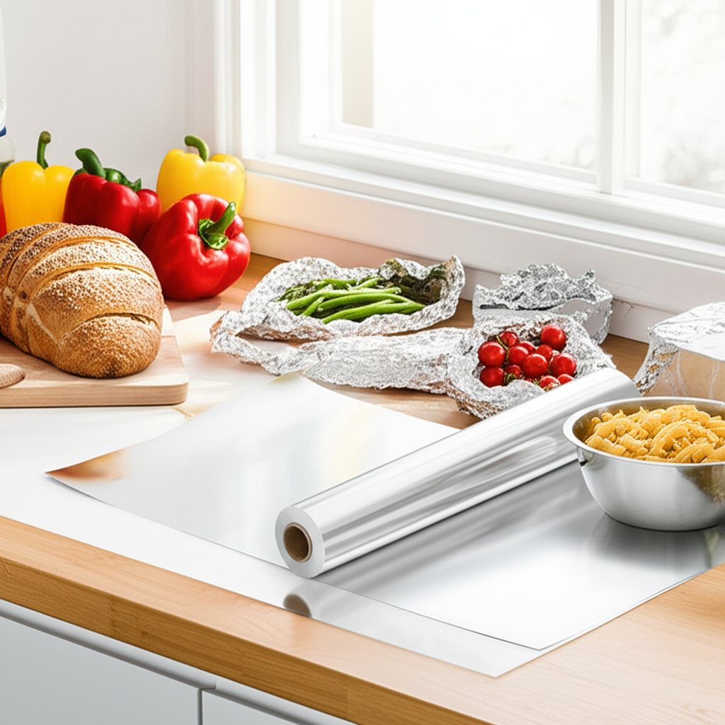 aluminum foil essential for cooking storage and creative household uses