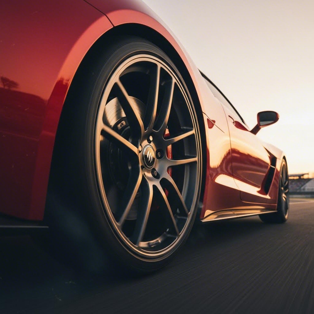 lightweight forged wheel delivering performance advantages on the track