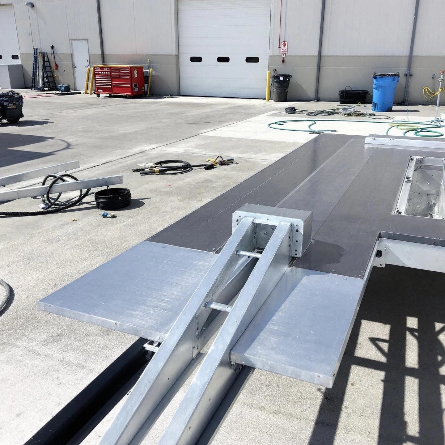 aluminium decking is ideal for boats and trailers due to its strength and corrosion resistance