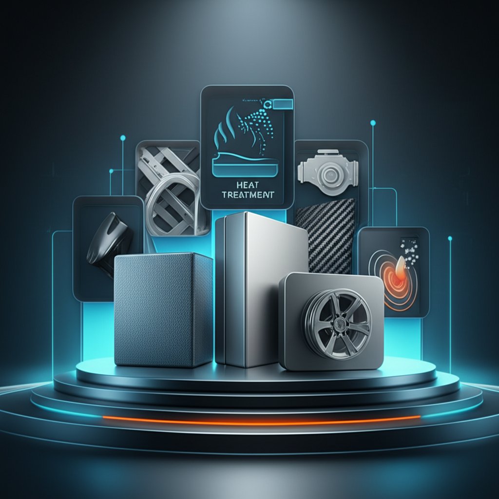 common materials and surface treatments used in automotive parts manufacturing