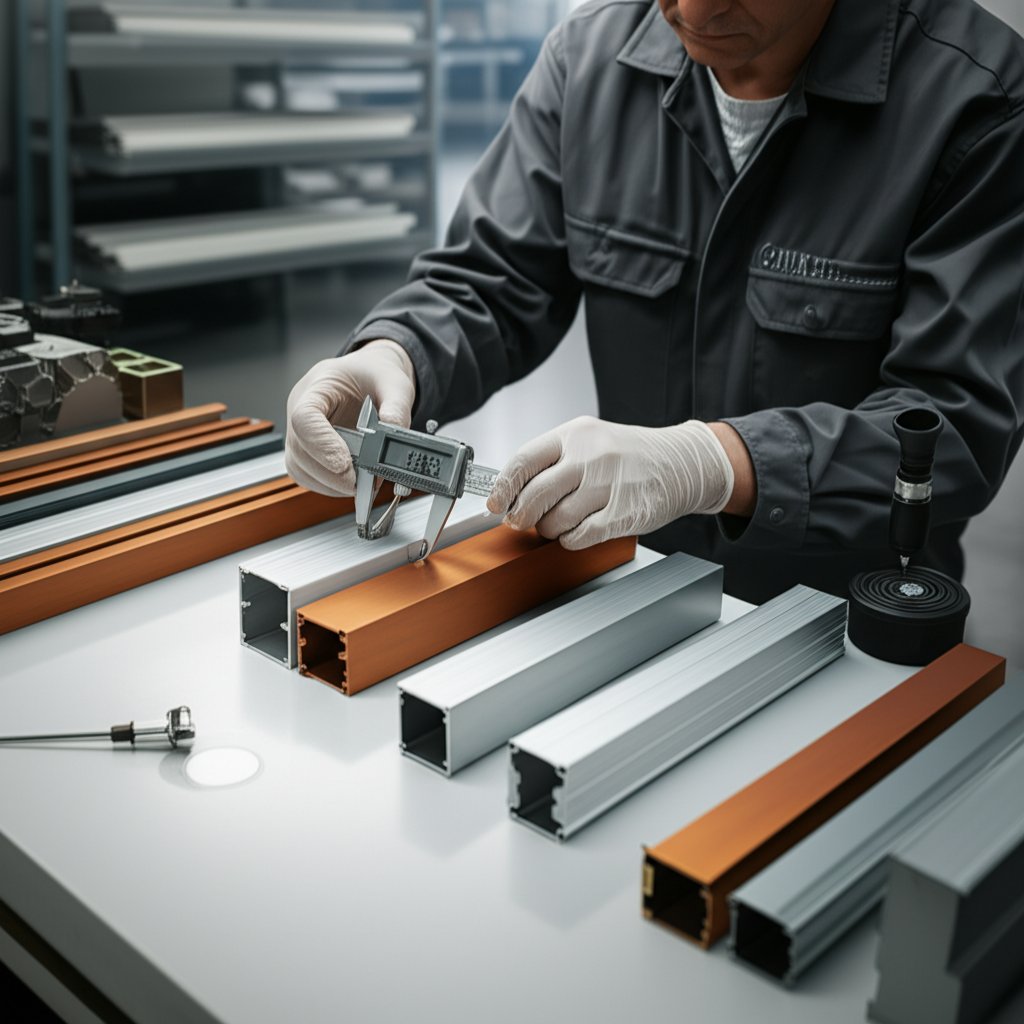 quality inspection of aluminum extruded profiles