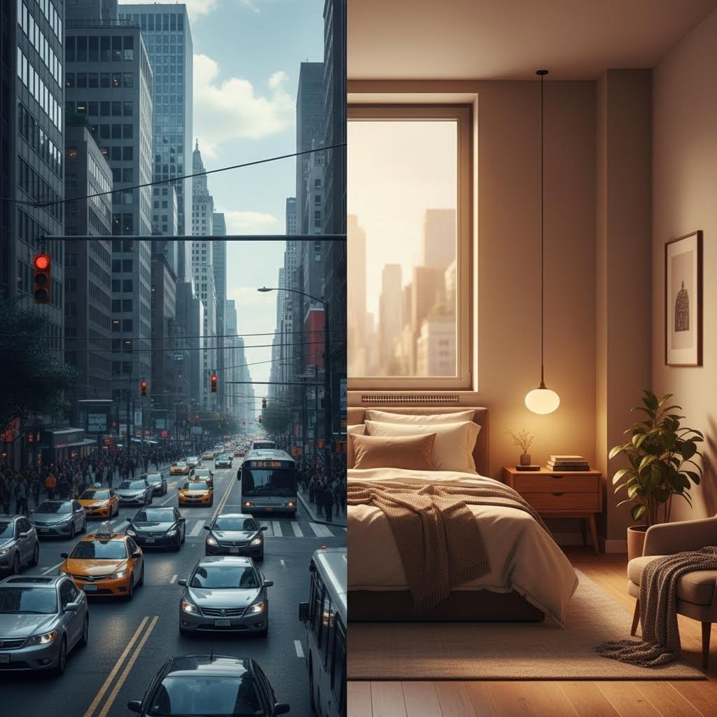 acoustic vents create a barrier between noisy streets and peaceful indoor living spaces