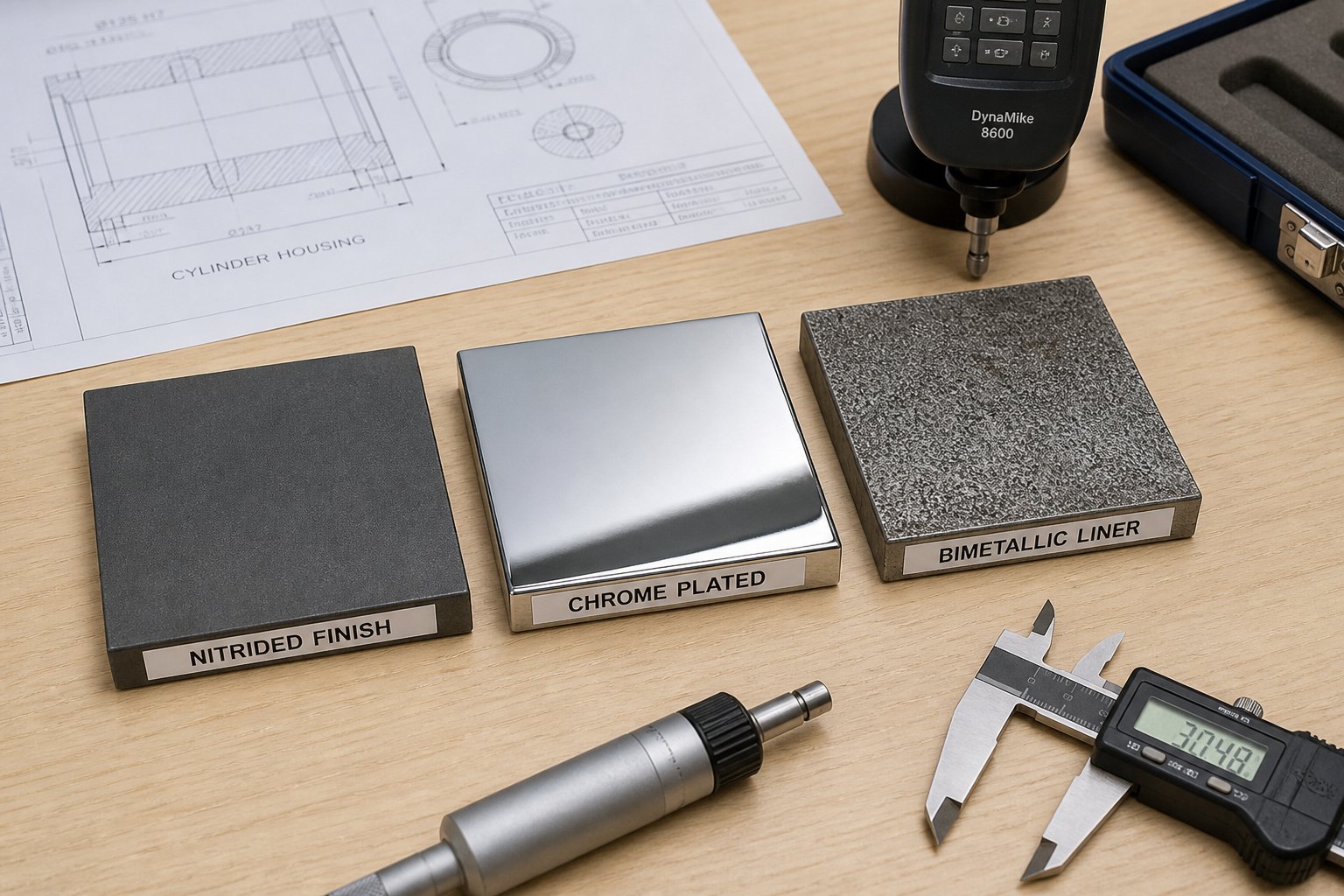 comparison of steel surface treatments %E2%80%94 nitrided chrome plated and bimetallic %E2%80%94 used in screw barrel material selection