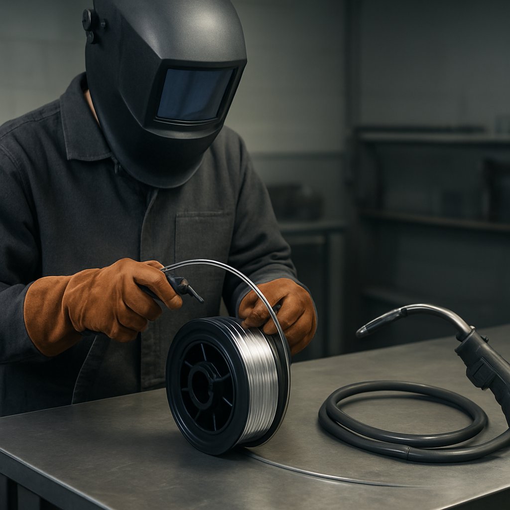 spool gun setup for smoother aluminum wire feeding