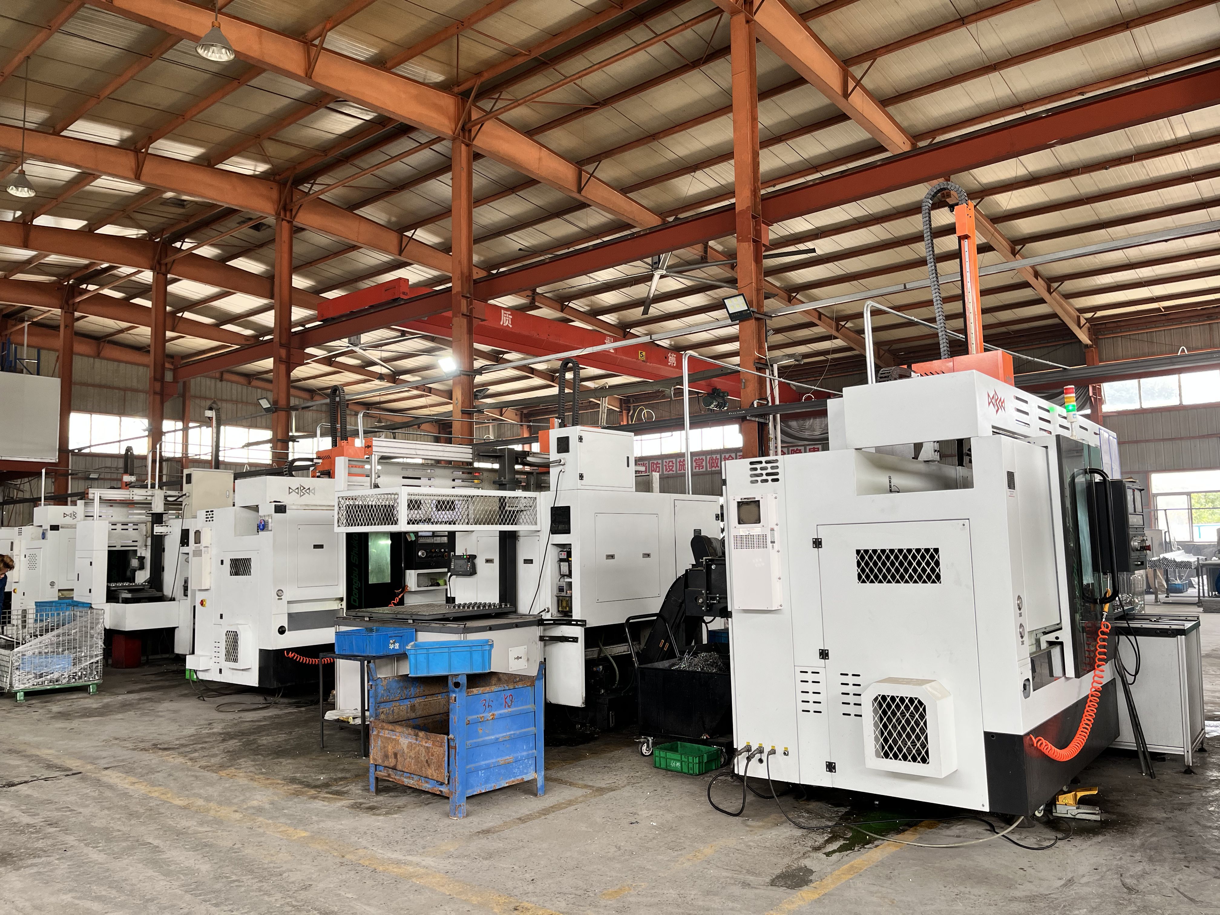 state of the art cnc machining line producing precision automotive components