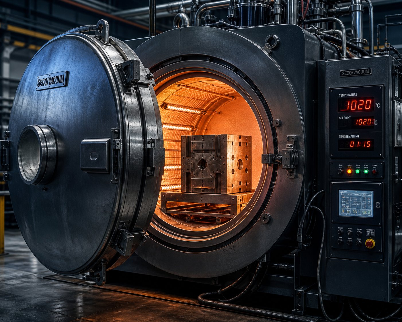 vacuum furnace heat treatment with controlled atmosphere ensures precise austenitizing and quenching of skd61 die blocks