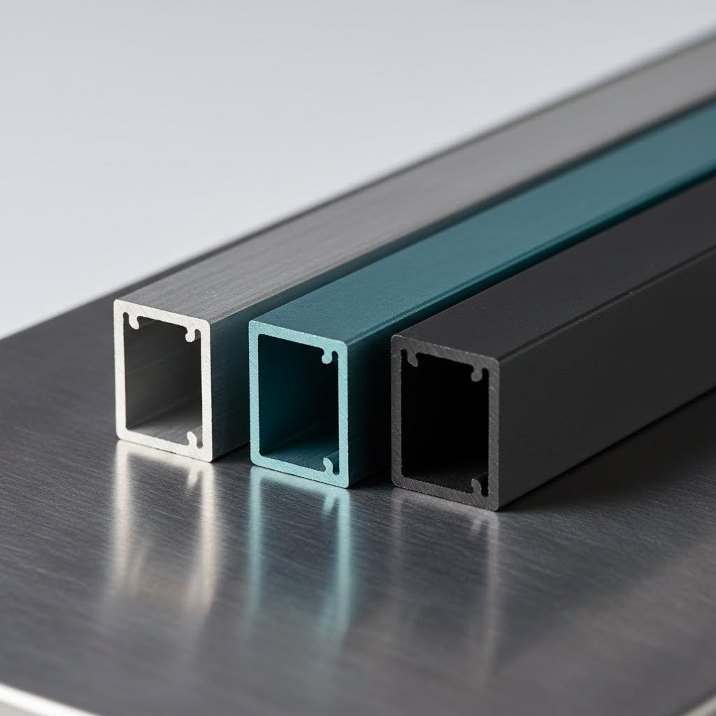 comparison of mill finish anodized and powder coated aluminum surfaces