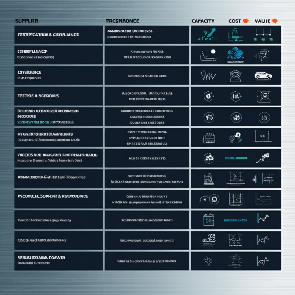 supplier evaluation criteria for selecting a zinc phosphating partner in automotive manufacturing