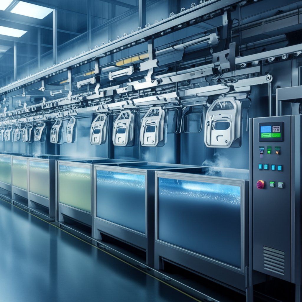 zinc phosphating line showing critical control points for reliable coating application