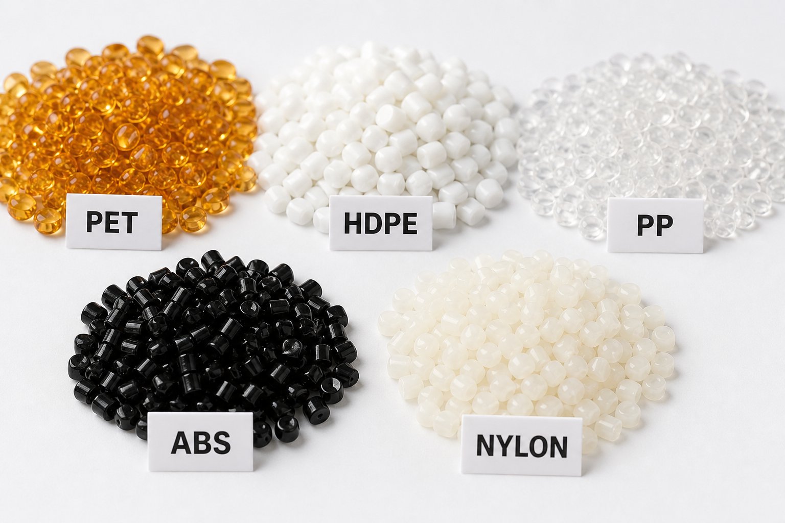 different resin types produce distinct granule characteristics based on their unique processing parameters and cooling behavior