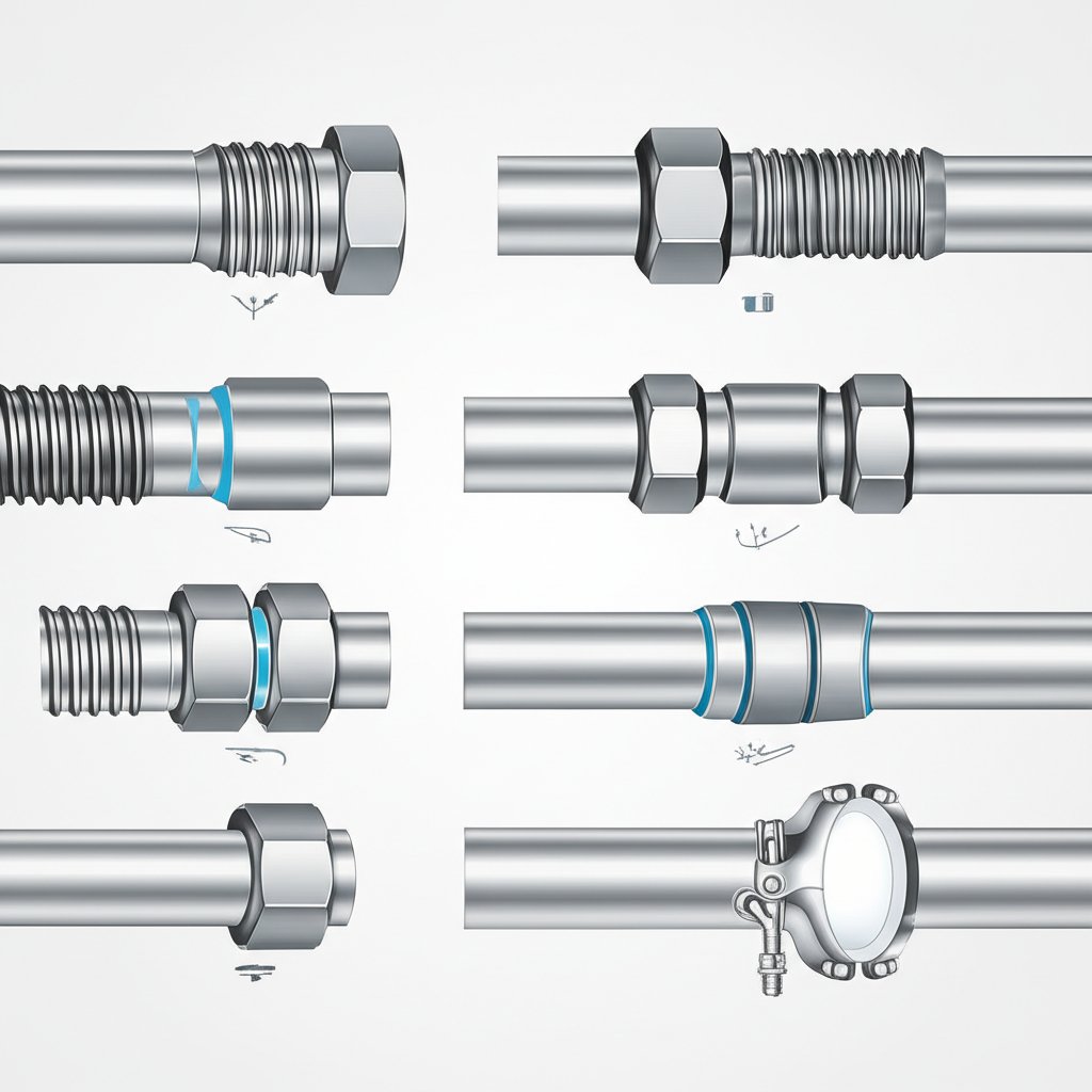 common connection types for stainless steel pipe fittings