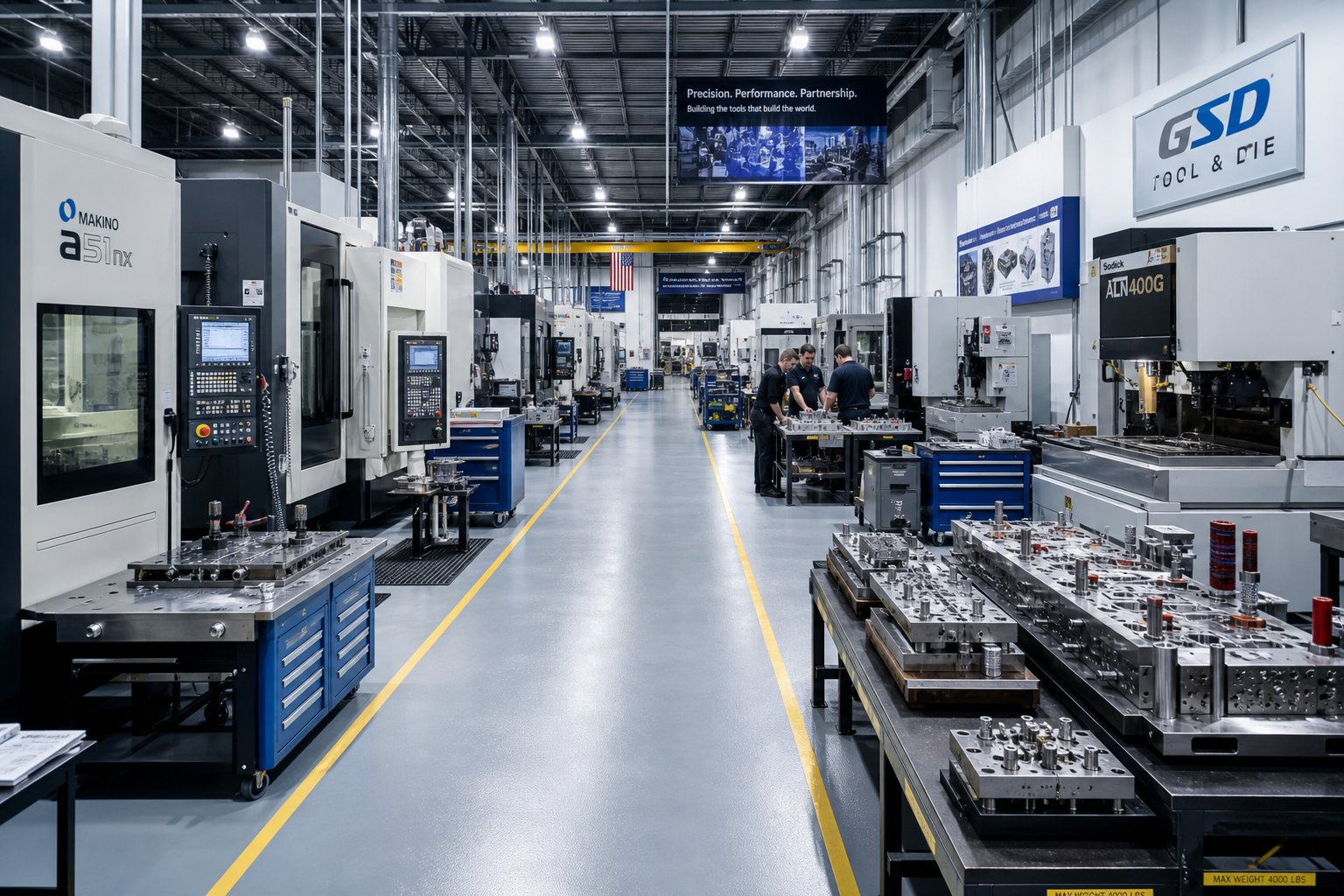 an integrated progressive die manufacturing facility with in house design machining assembly and inspection capabilities