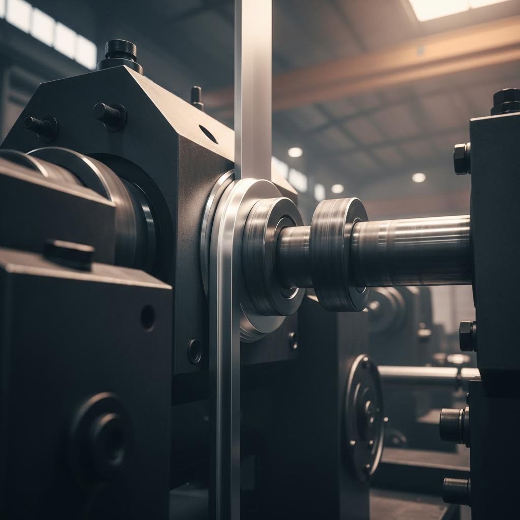 aluminum extrusion profile curves progressively through precision roller stations during the roll forming process