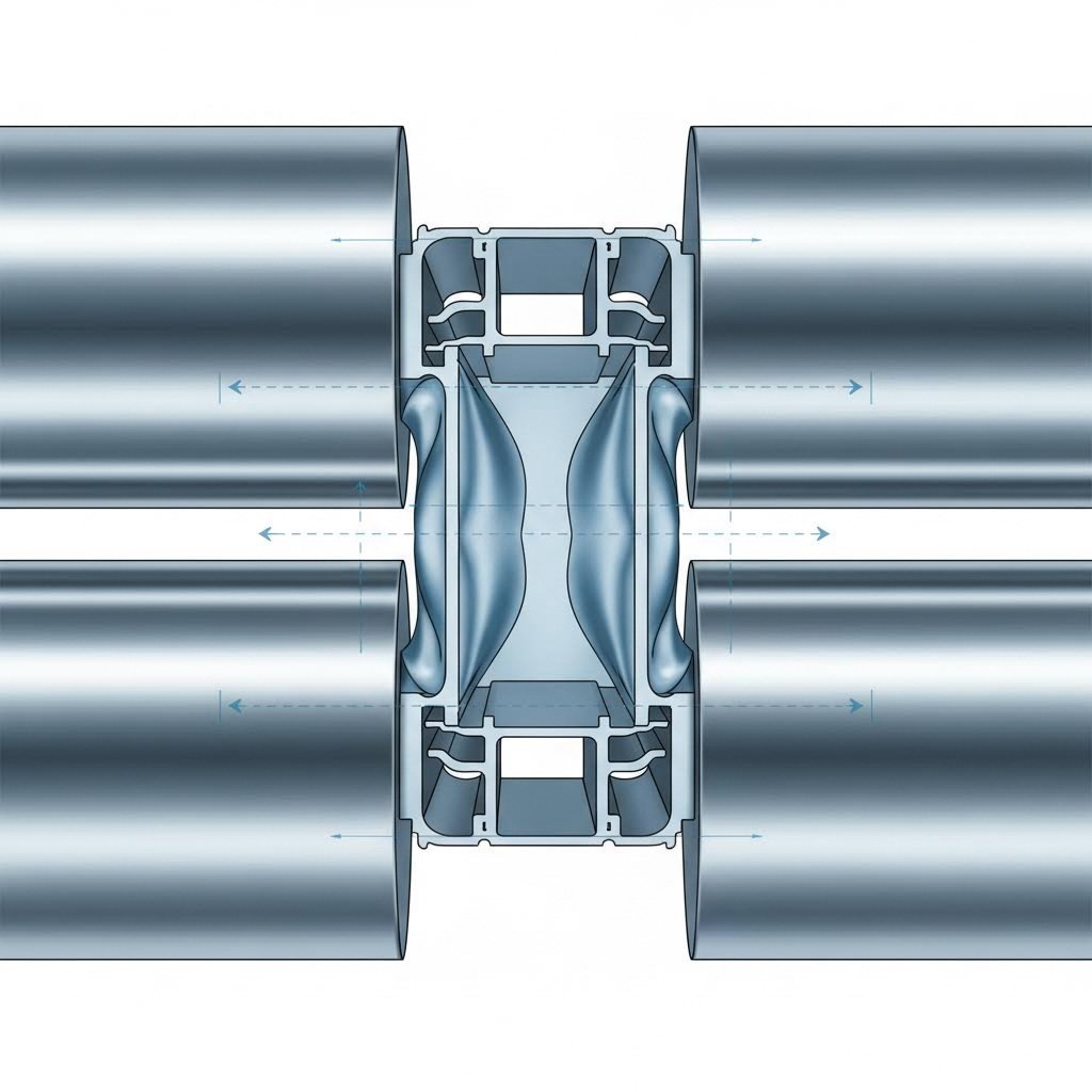 hollow aluminum profiles require specialized support during roll forming to prevent wall collapse