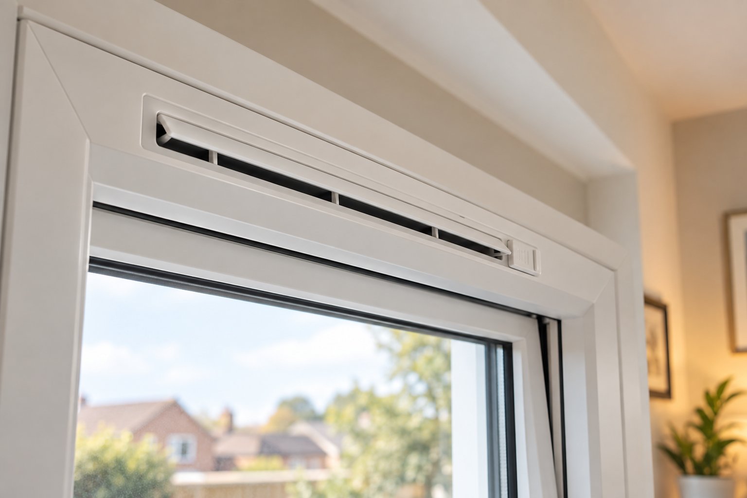 trickle vents integrated into window frames provide background ventilation to meet part f equivalent area requirements