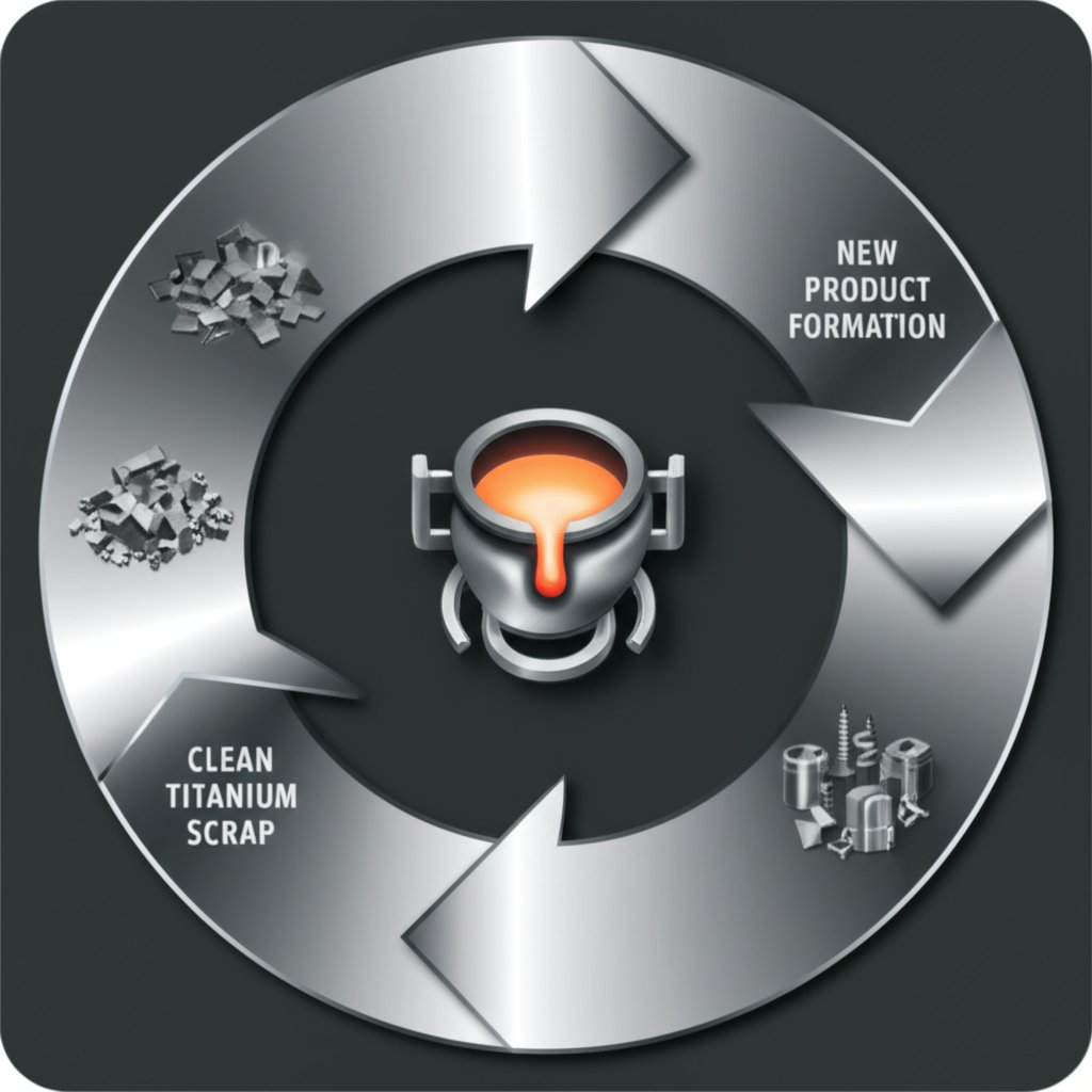 the closed loop recycling process of titanium supporting sustainability and efficient resource use