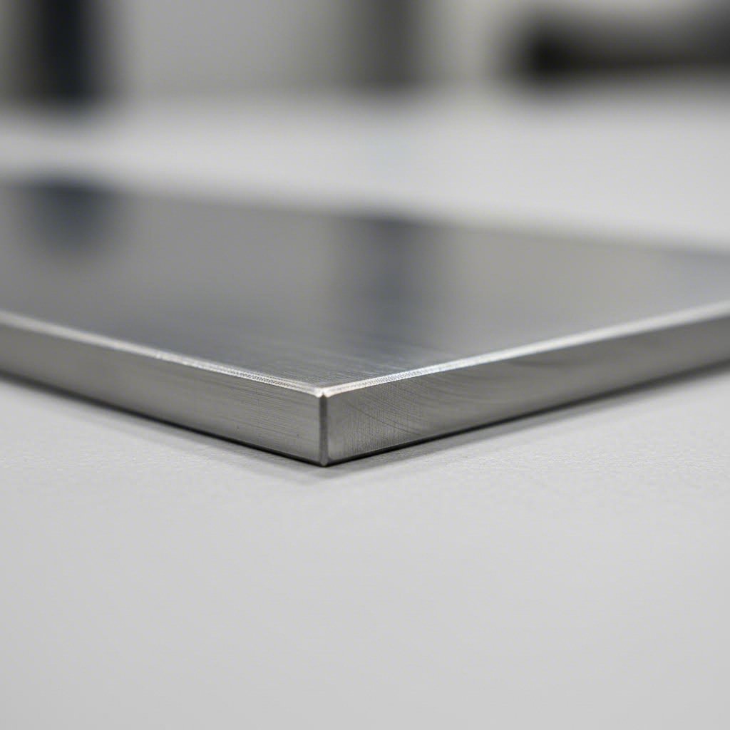 clean laser cut steel edge showing smooth surface finish quality