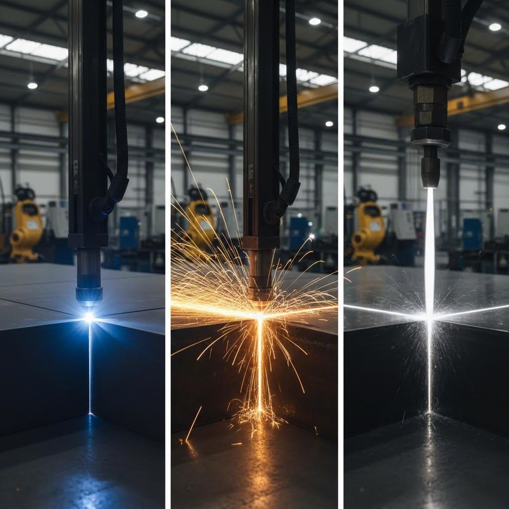three steel cutting methods laser plasma and waterjet technologies