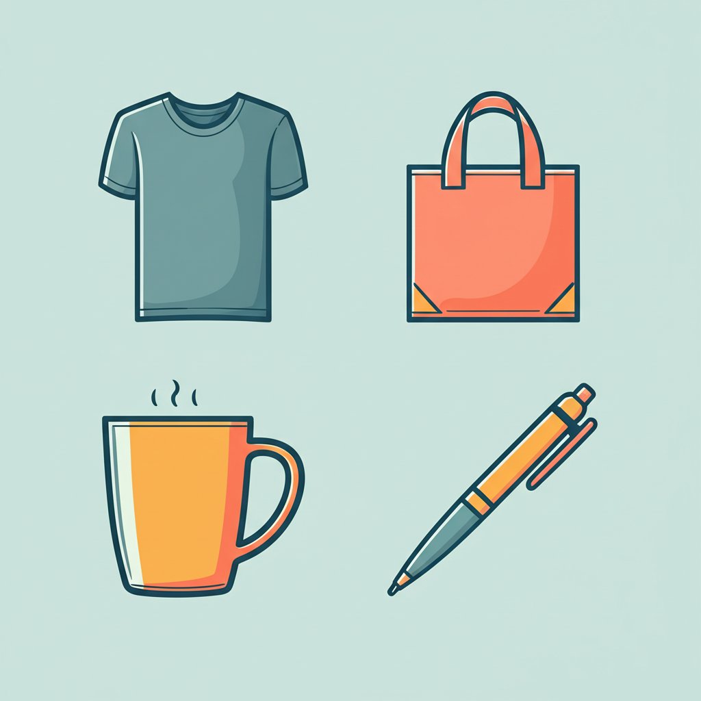 infographic of popular promotional product categories
