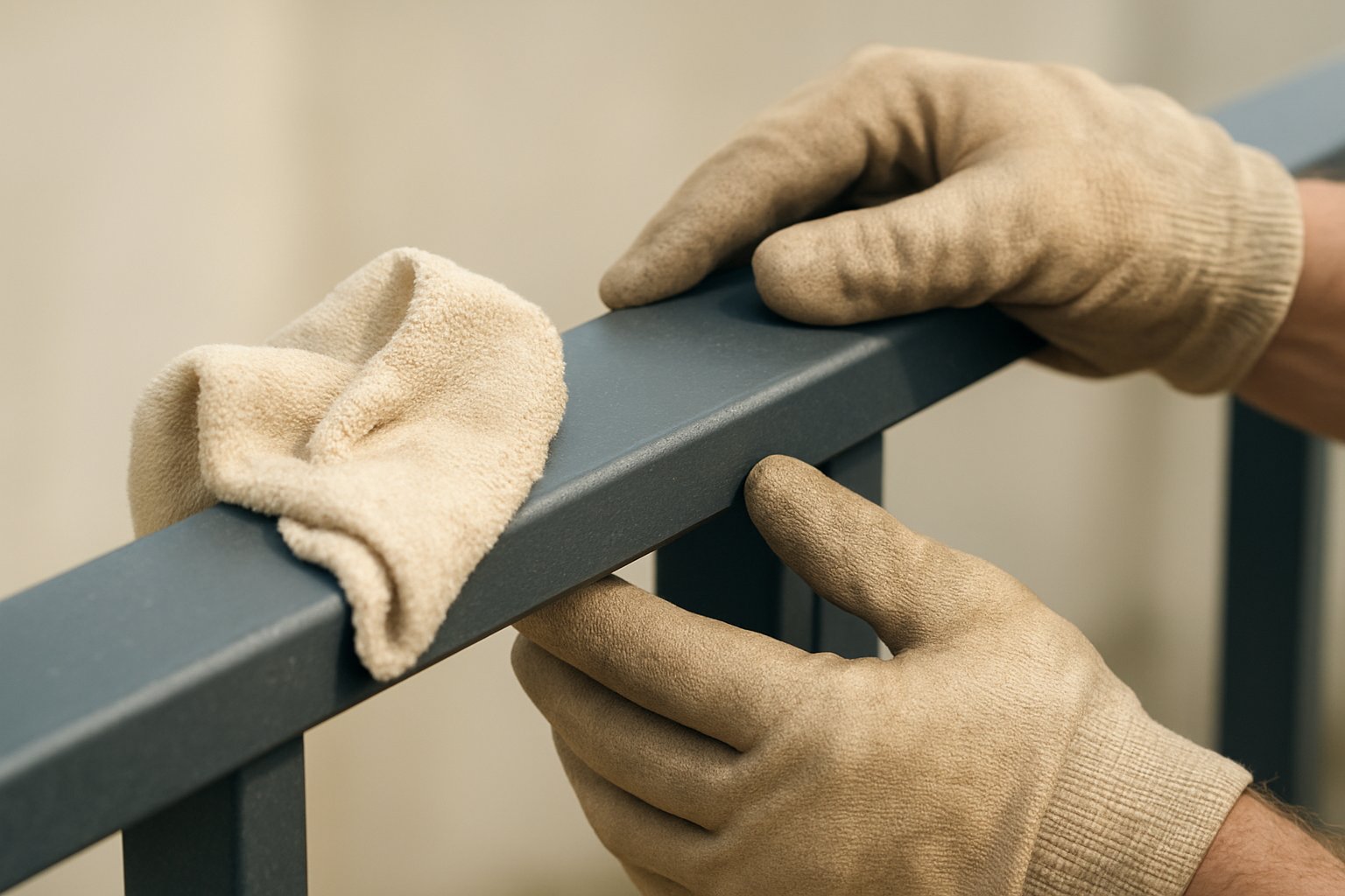 gentle cleaning and regular inspection help catch coating issues early