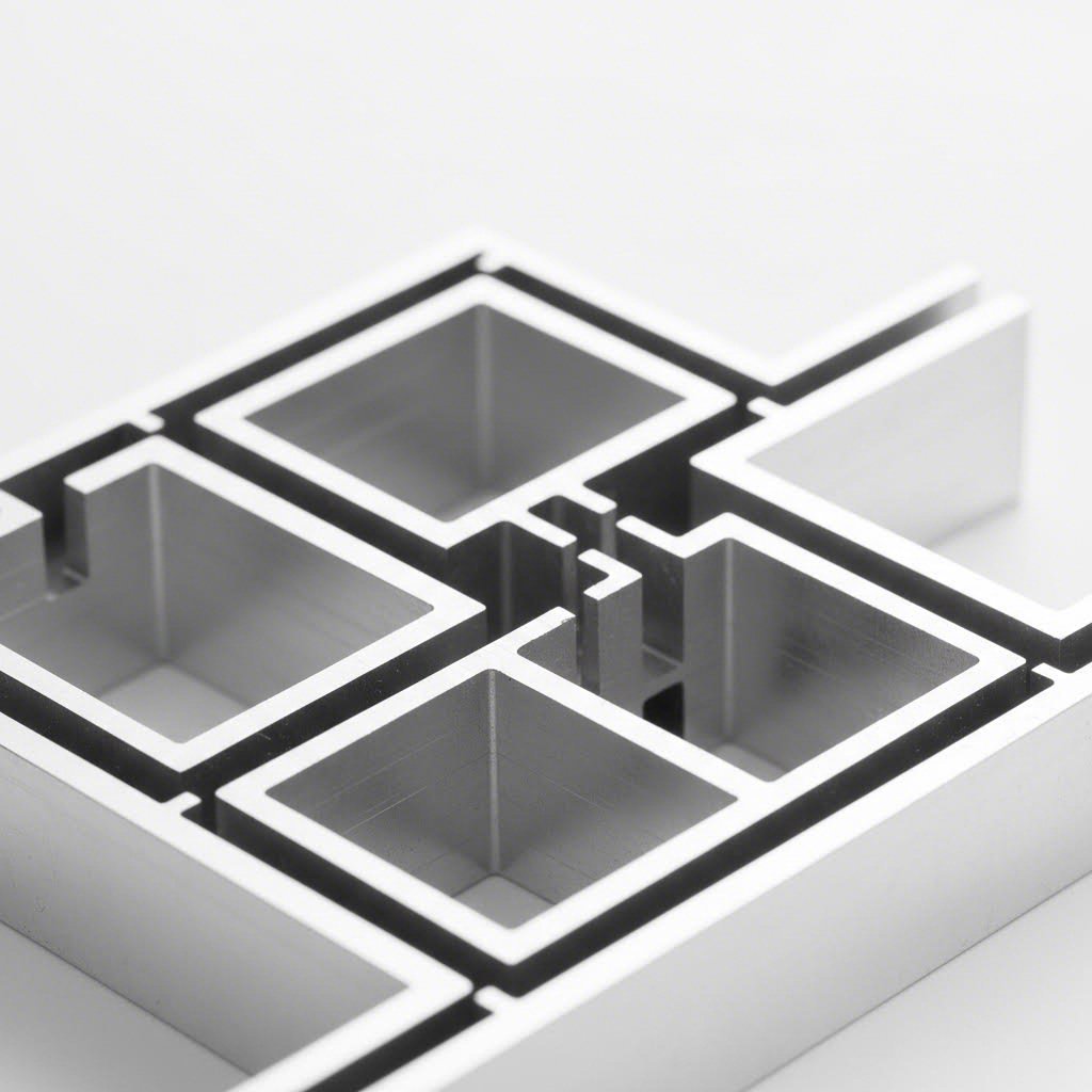square aluminum extrusion profiles in t slot and standard configurations for industrial and architectural applications